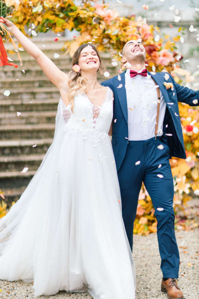 sortie des mariés cérémonie laïque en Haute-Savoie