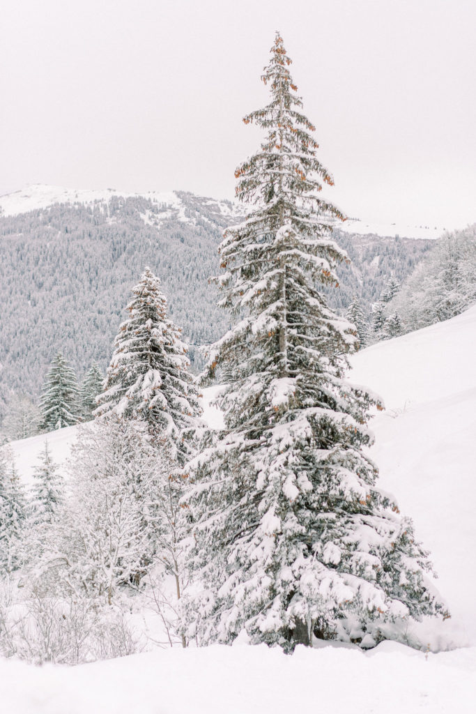 winter wedding in moutains